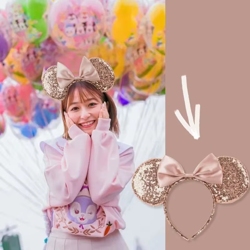 Serre-tête pour la fête, accessoire de cheveux Mickey Minnie, accessoire de cheveux nœud, coiffe de spectacle pour fête