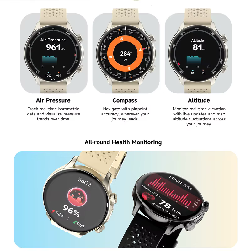 IMIKI HOLO 2 Pro 1.6 "AMOLED HD affichage Smartwatch 5ATM étanche GPS Bluetooth appels téléphoniques ultra-mince sport montres intelligentes