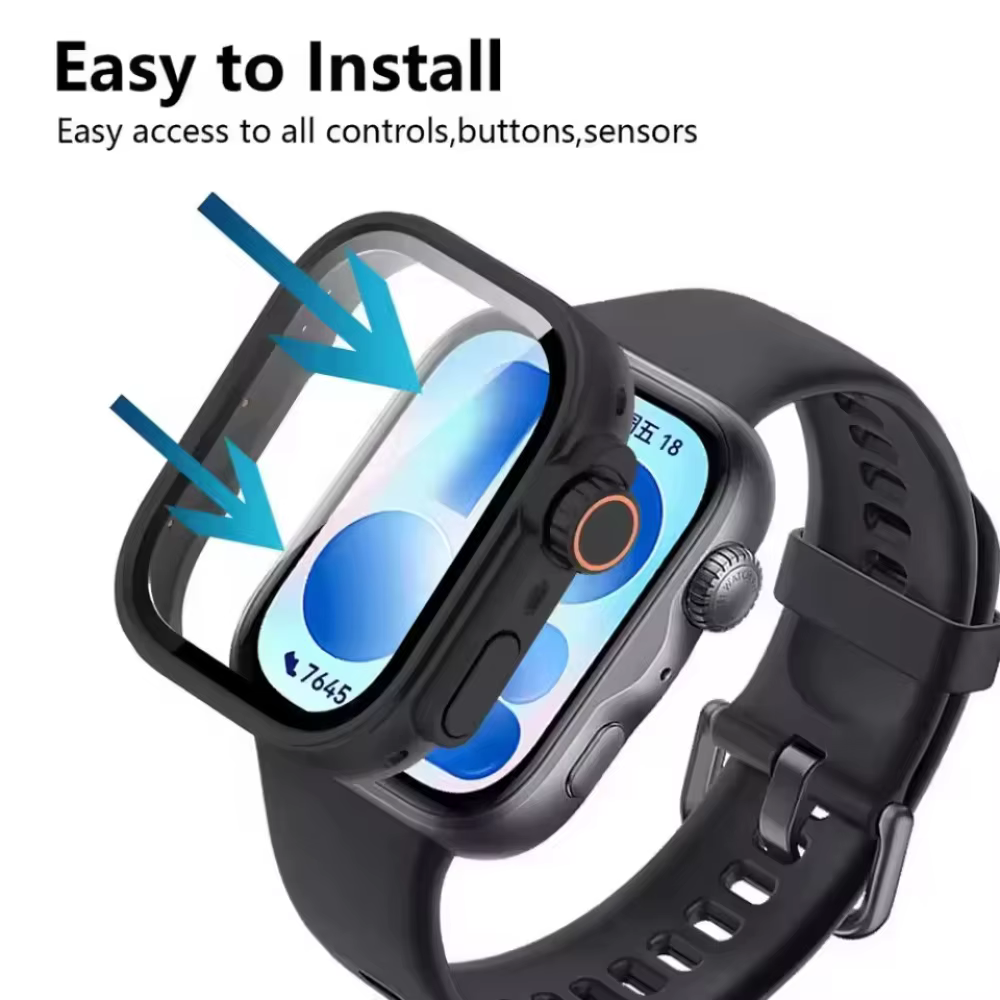 Boîtier PC haut de gamme + verre de protection pour Huawei Watch Fit 4-5 Pro