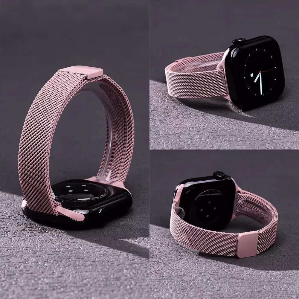 Bracelet à boucle milanaise mince pour Apple watch ultra 3 bandes 40mm 44mm 41mm 45mm 42mm 49mm