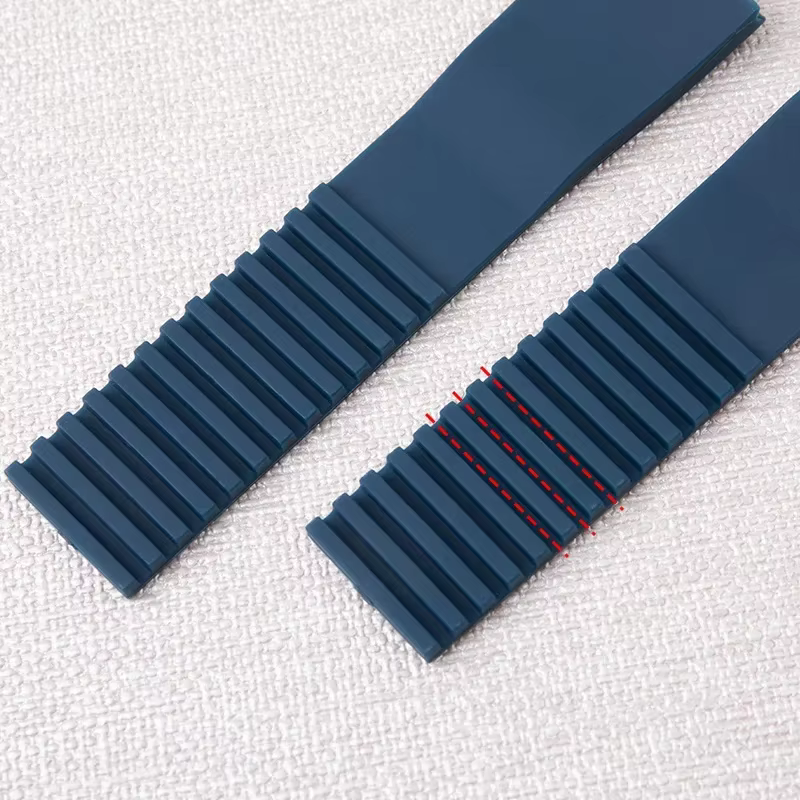 Bracelet de montre en caoutchouc souple pour femmes