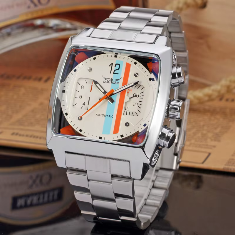 Montre carrée multifonctionnelle pour homme
