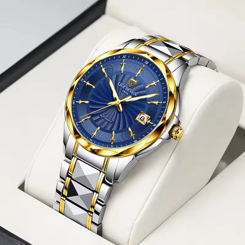 LIGE – montre d'affaires pour hommes