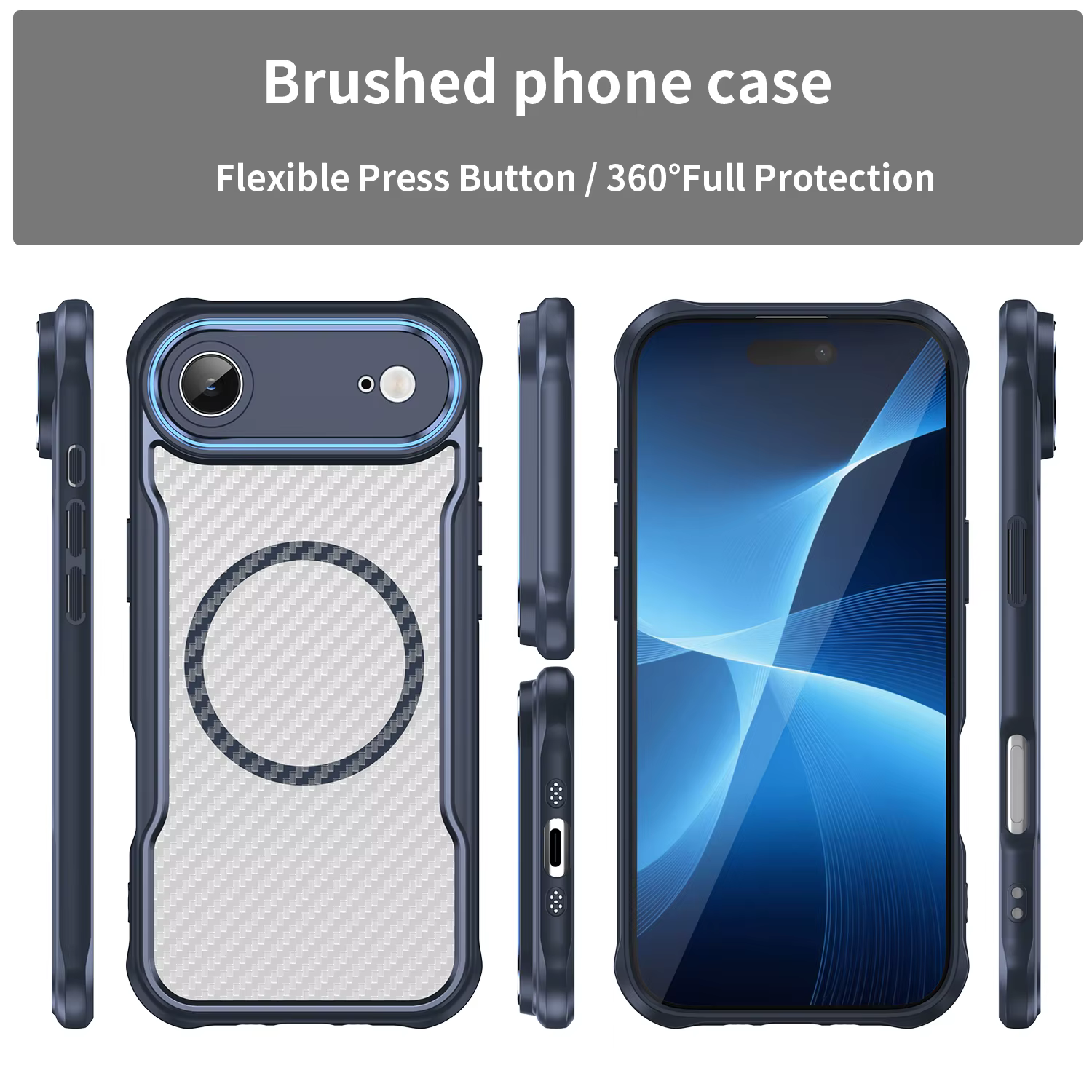 Protection antichoc accessoires de téléphone étui transparent pour Iphone Air 17 Pro Max Iphone17 14 13 12 15 16 Plus Iphone16 Iphone15