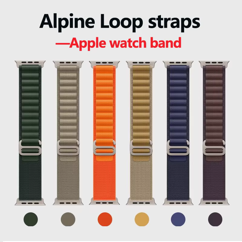 Bracelet à boucle alpine pour bracelets de montre Apple ultra 3 2 49mm 44mm 40mm 45mm 41mm 46mm 42mm nouveau correa iWatch série 11 10 9 8 7 6 SE 3