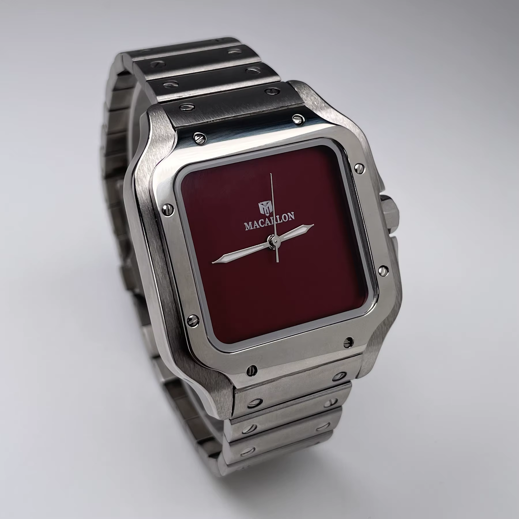 Montre mécanique pour homme MACARLON 38 mm avec mouvement chinois NH35