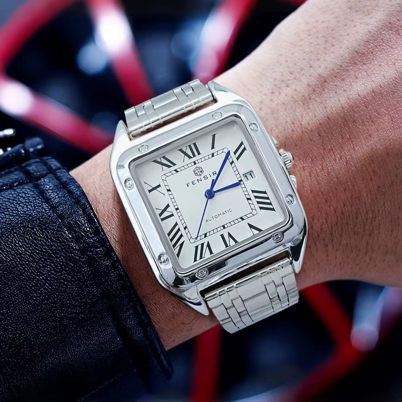 Montre carrée de luxe pour homme