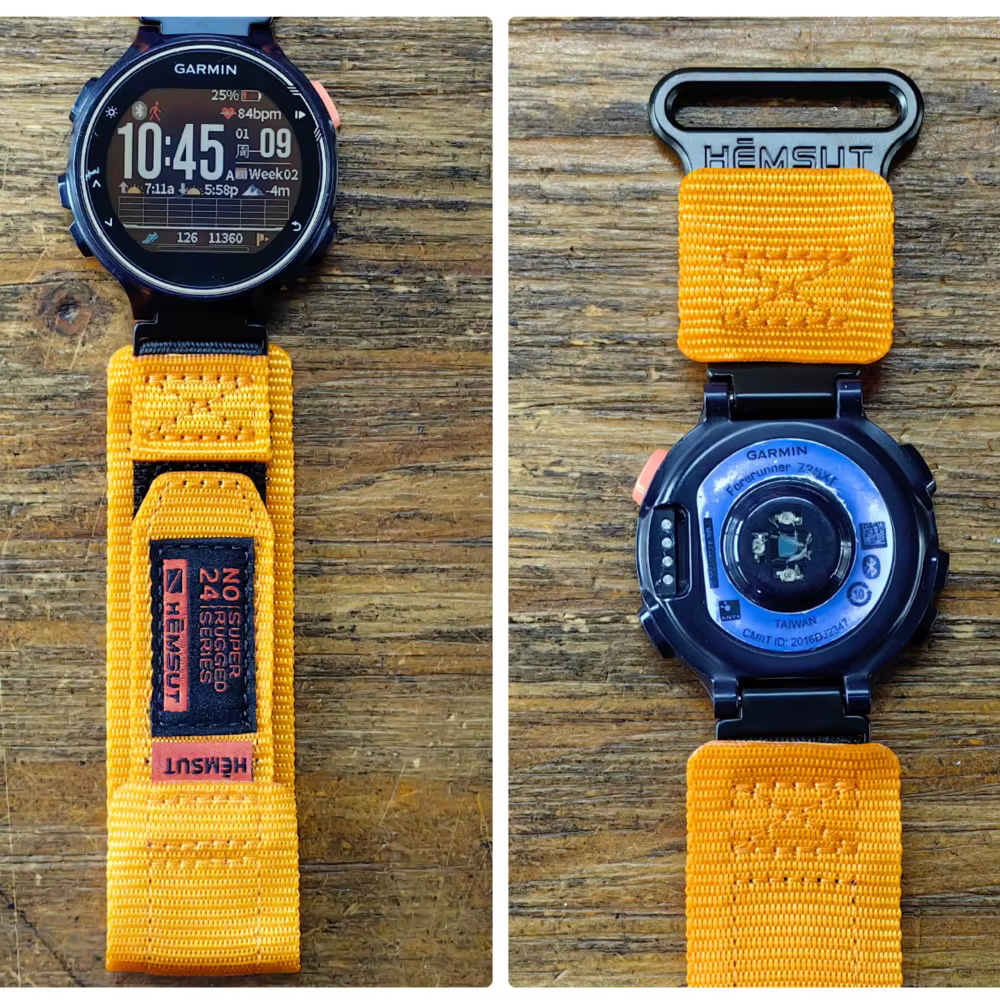 Bracelet de montre Orange Garmin 735XT, conception de boucle de bracelet de sport en Nylon pour montre intelligente 220/230/235/620/630/735XT/235 Lite
