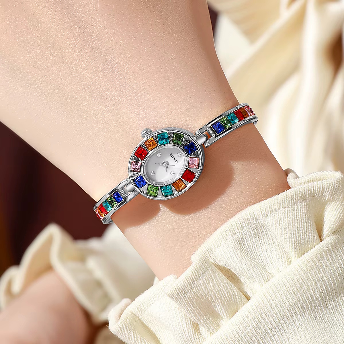 Montres de luxe en strass pour femmes