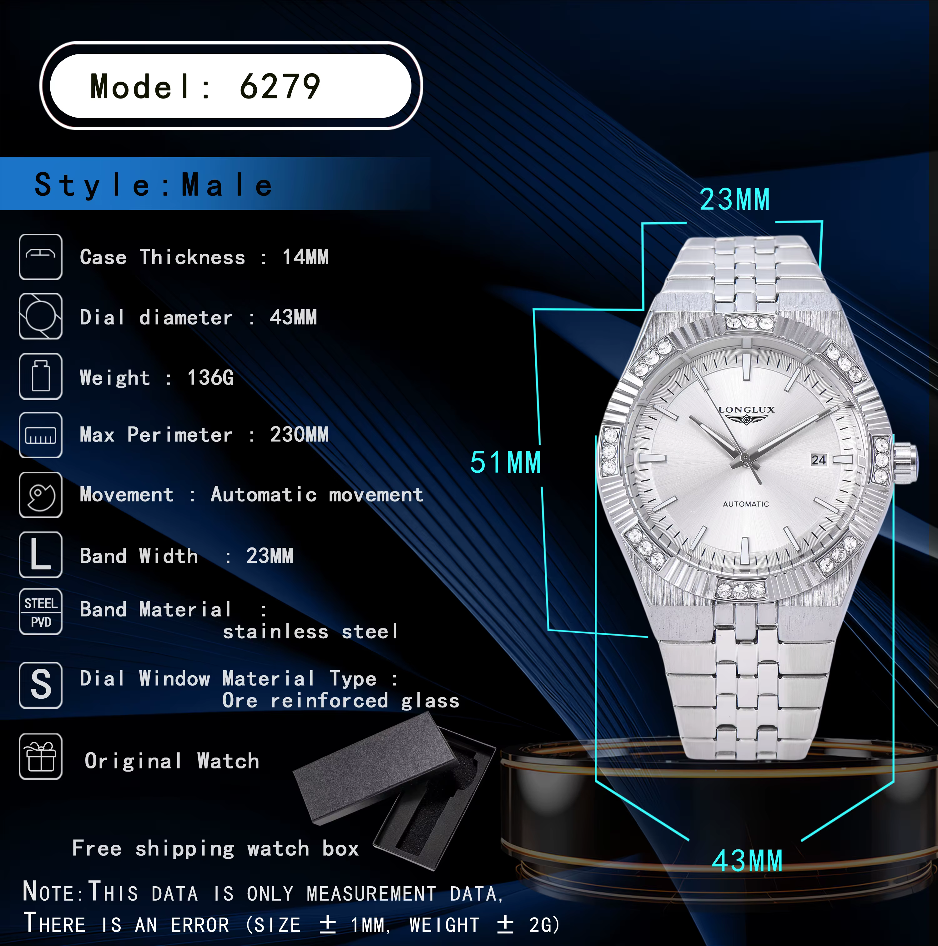 Montre automatique pour homme