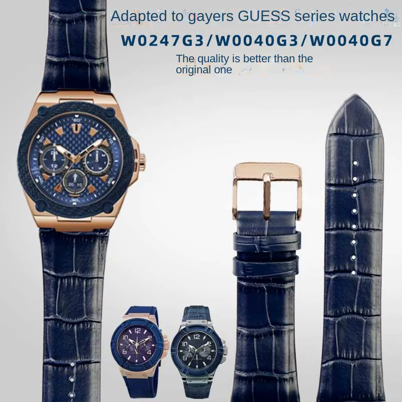 Bracelet de montre en cuir véritable pour montre GUESS Series
