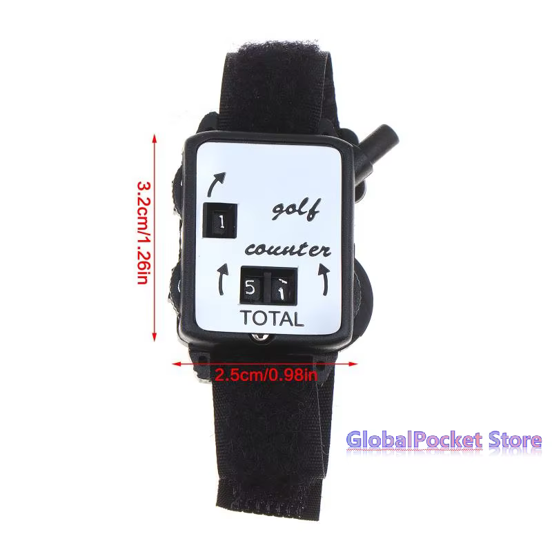 Compteur de score de golf avec bracelet en forme de montre