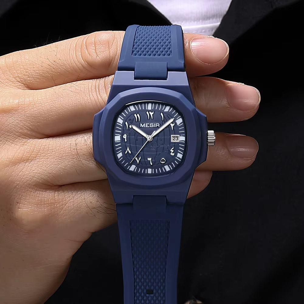 MEGIR montre pour hommes étanche marque de luxe calendrier homme montre-bracelet Quartz mode Simple