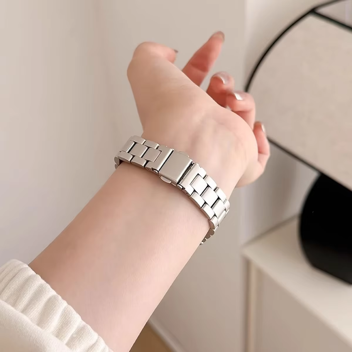 Bracelet en acier inoxydable pour Samsung Galaxy Watch8 40mm 44mm 8 bandes classiques