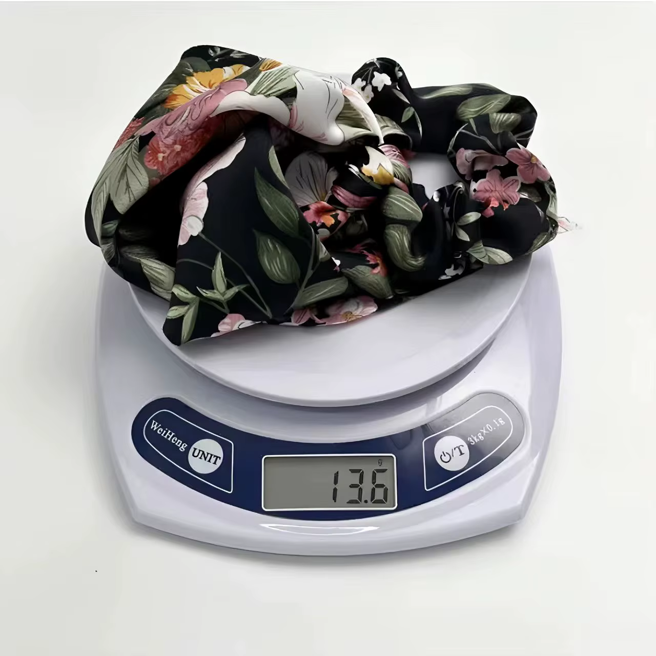 Bandeau plissé décoratif en ruban satiné imprimé, chouchou pour cheveux exquis pour femme, accessoires de mode printemps-été