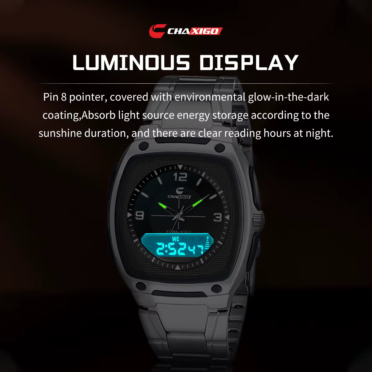 CHAXIGO montre d'affaires de mode pour hommes