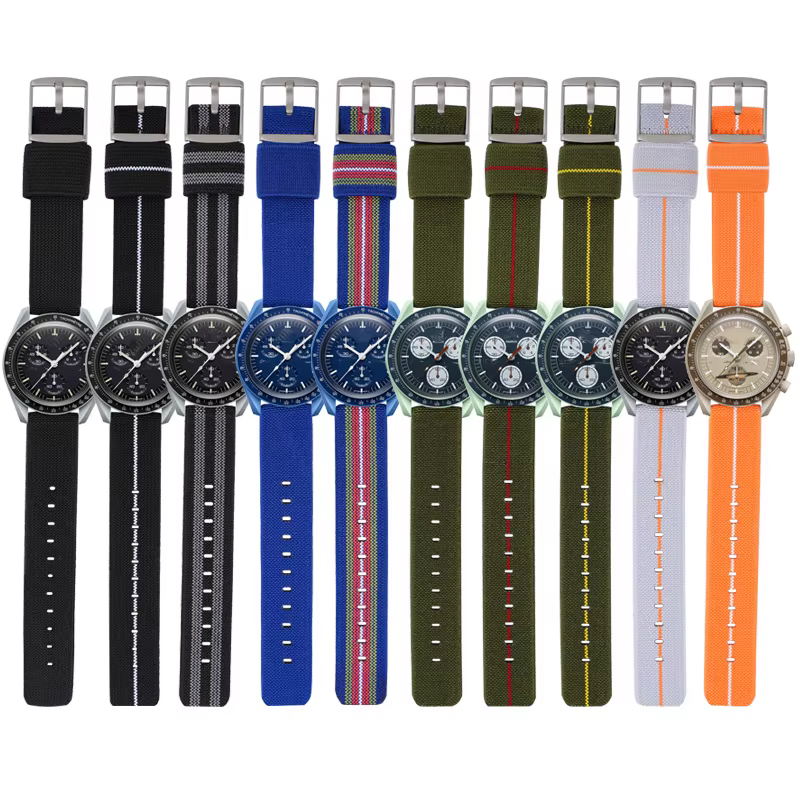 Bracelet de montre en nylon pour hommes et femmes