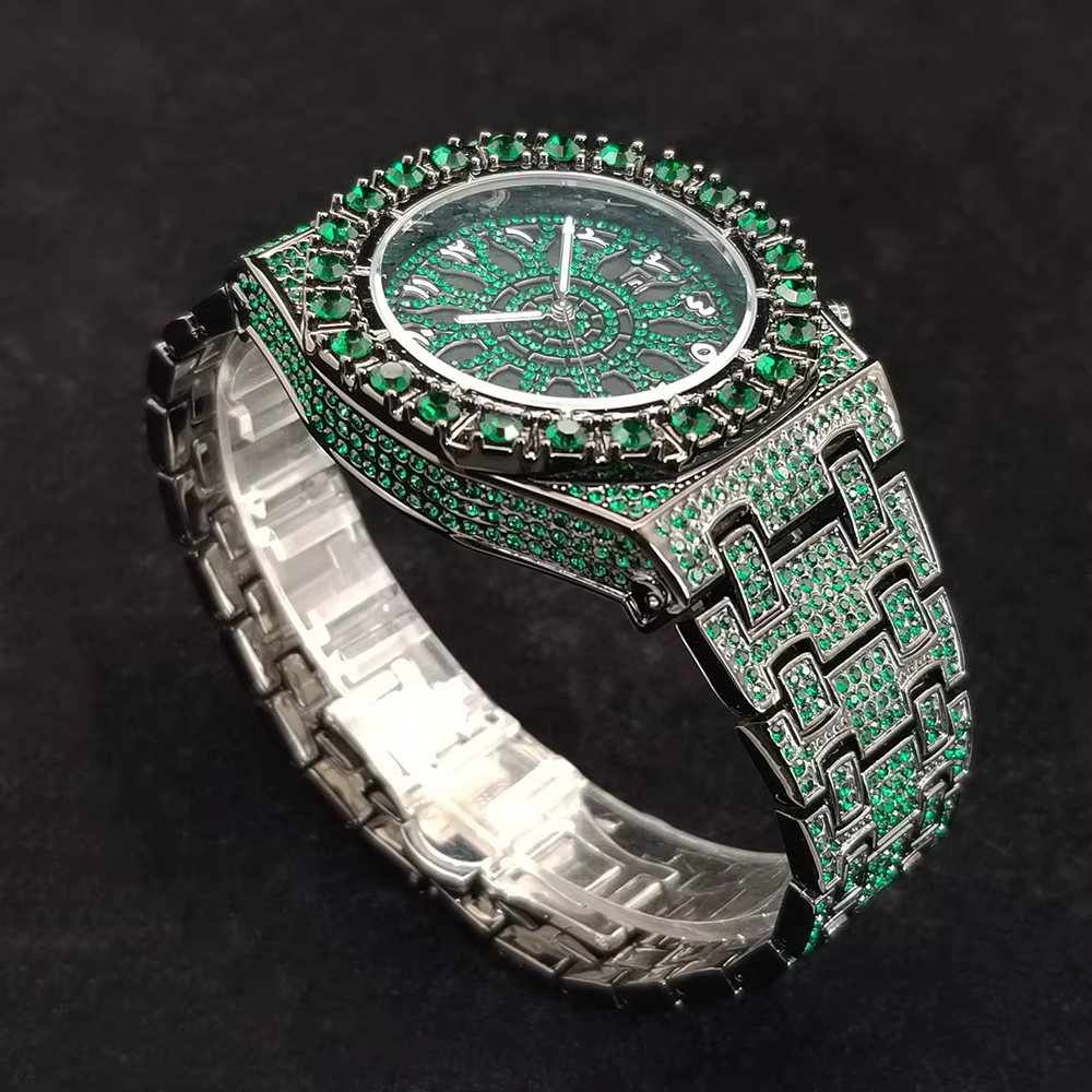 Montre en diamant pour hommes