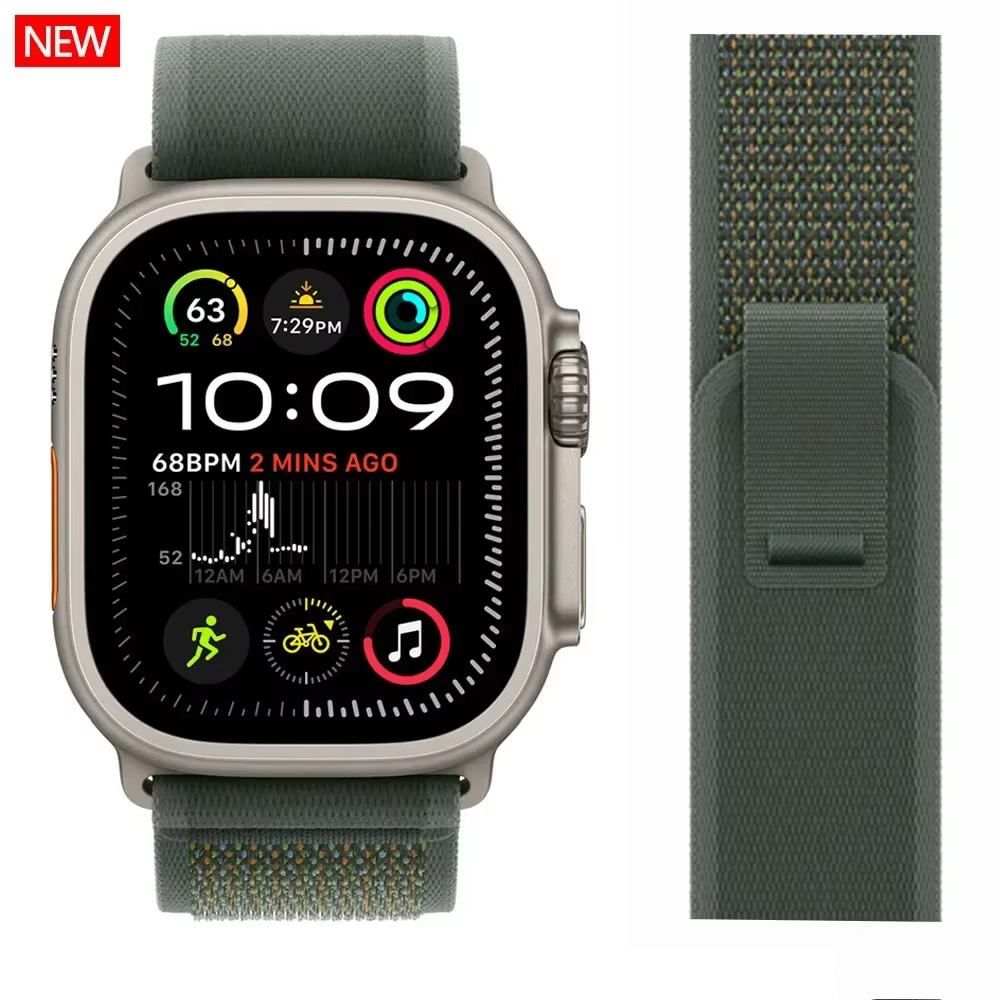 Boucle de sentier pour apple watch ultra 2 bandes 49mm 44mm 40mm 45mm 41mm 42mm 38 bracelet correa iWatch série 7 6 se 8 9 10 46mm sangles