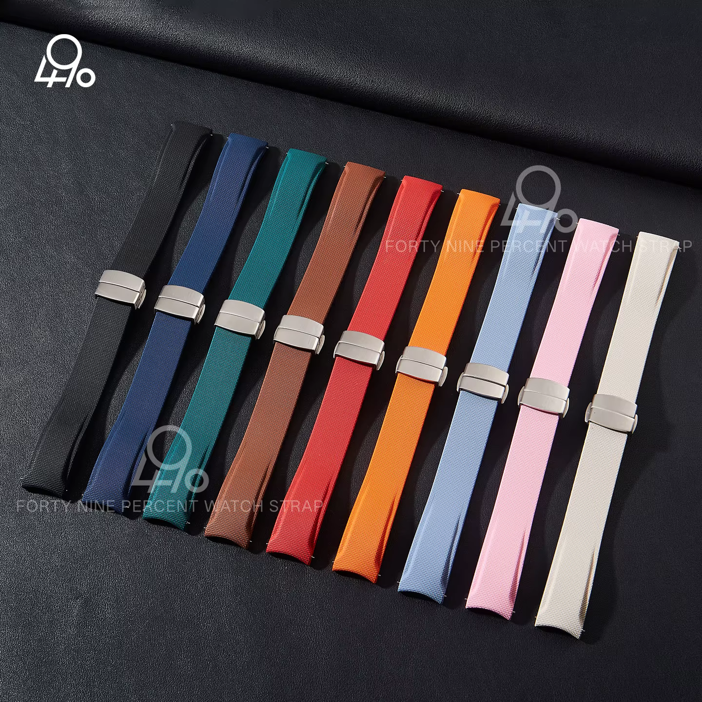 Bracelets de montre de luxe de haute qualité à extrémités courbes 20 mm