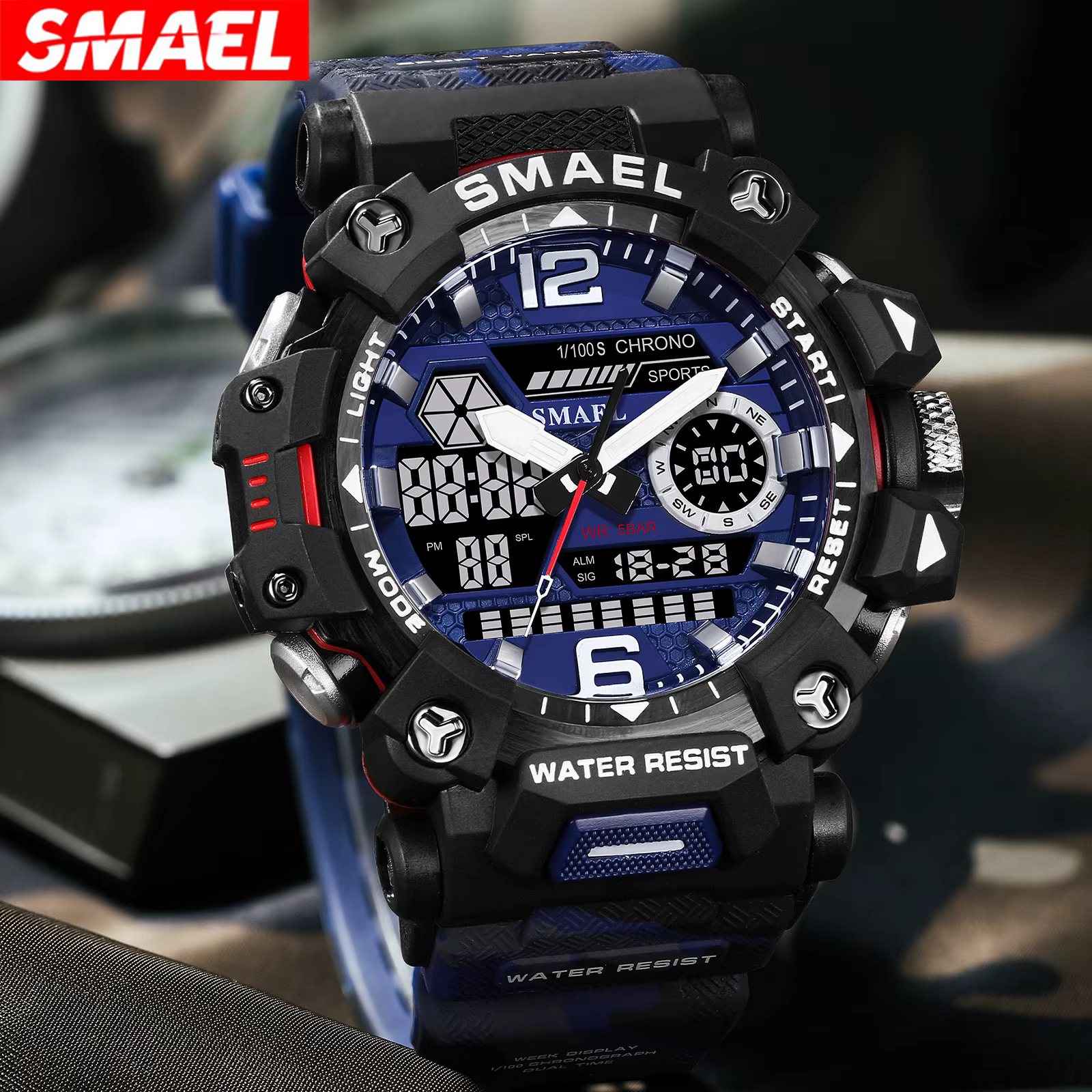 Montres militaires étanches à 50m pour hommes