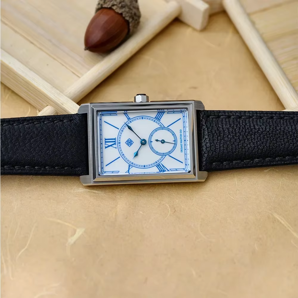 IX&DAO 2026 Nouvelle montre carrée à quartz pour homme en acier inoxydable avec verre saphir