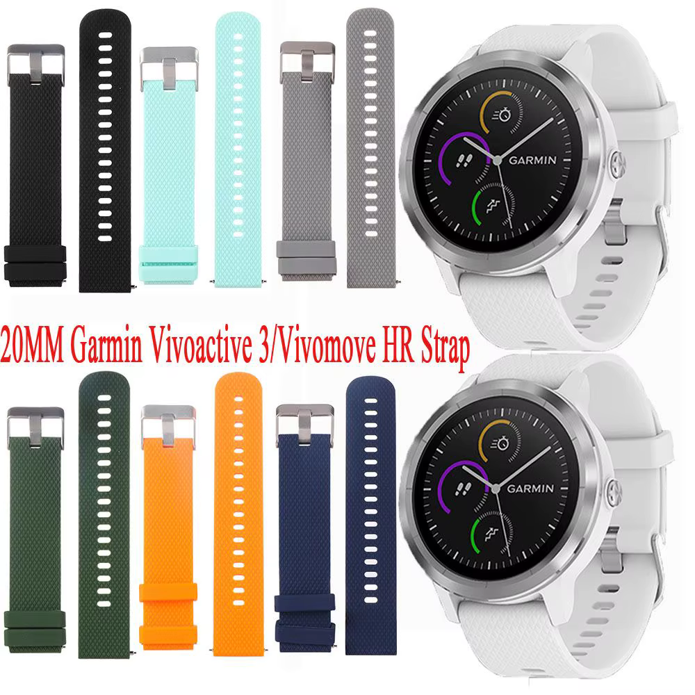 Bracelet de montre en silicone pour Garmin Vivoactive 3