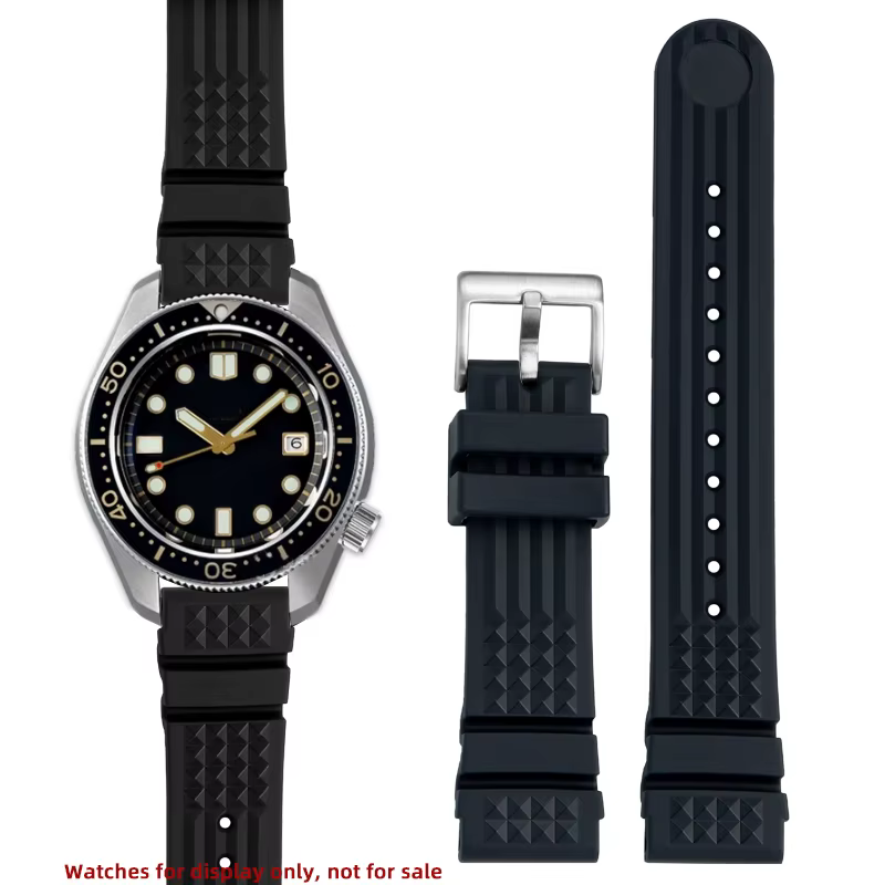 Bracelet de montre en caoutchouc de haute qualité pour Seiko ancêtre mm série PROSPEX SKX007 Water Ghost 20mm Abalone Small MM Silicone mâle 22mm