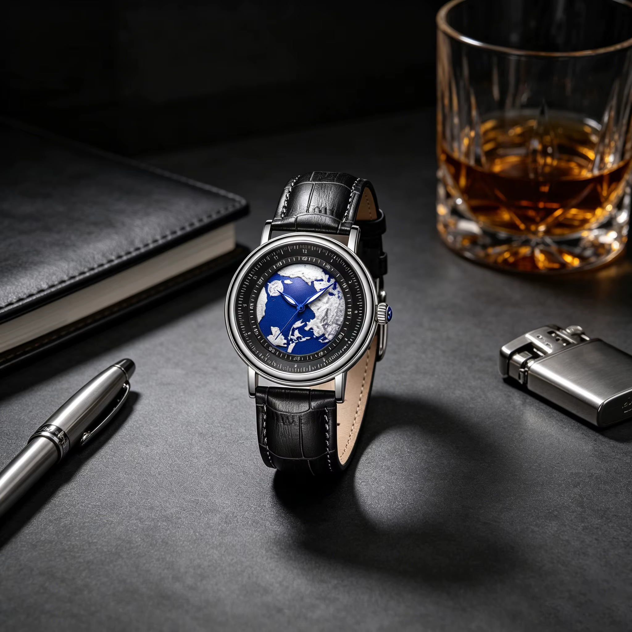 Montre-bracelet créative LIGE pour homme