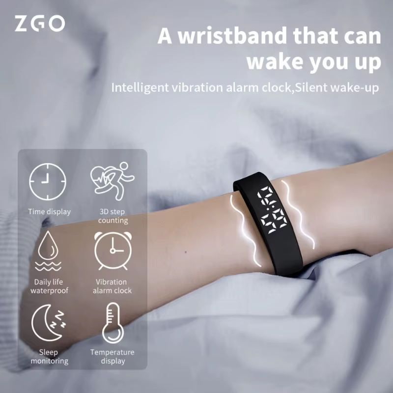 ZGO montre multifonctionnelle pour hommes garçons filles sport IP65 étanche podomètre chronographe réveil 663X