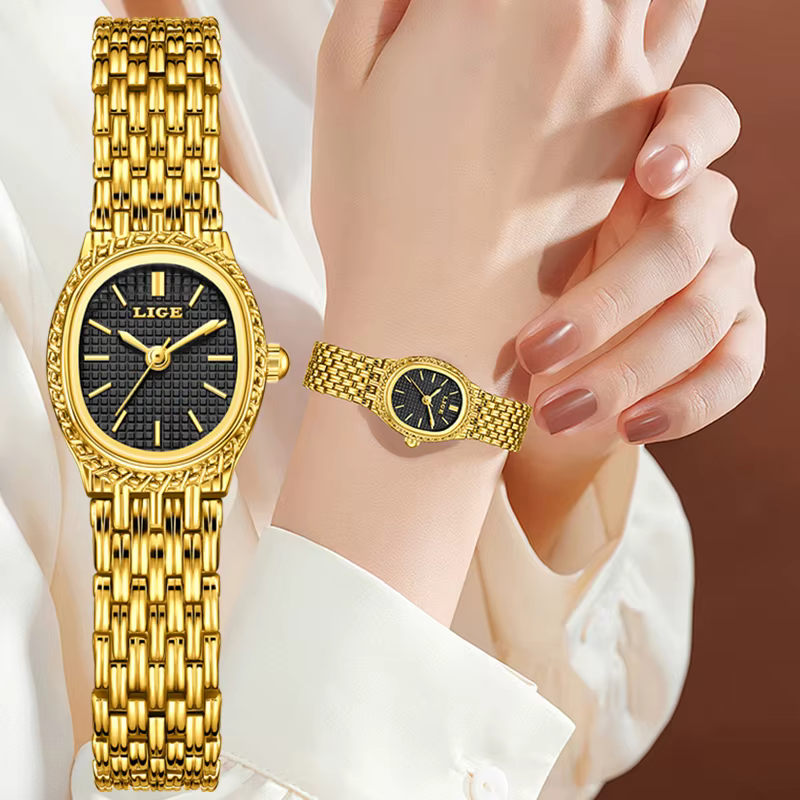 LIGE nouvelles montres à Quartz pour femmes Simple luxe mode élégante femme montre-bracelet étanche montre cadeau pour fille Relogio Feminino
