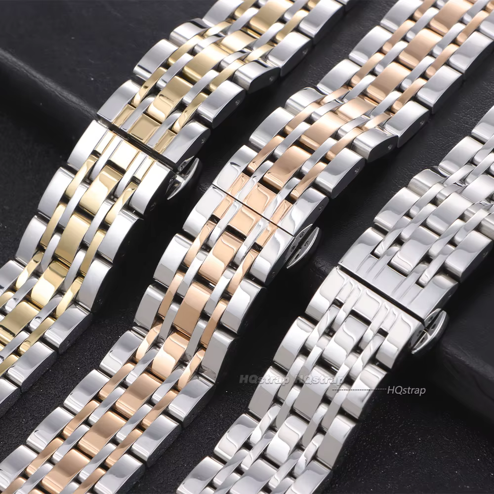 Bracelet en acier inoxydable solide 18mm 20mm 22mm