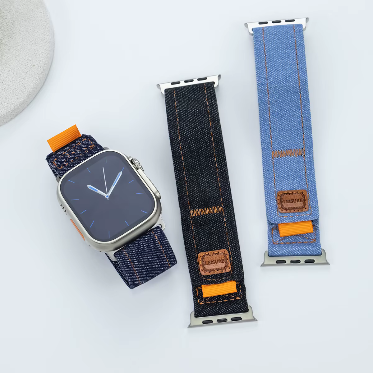 Bracelet à boucle en tissu tissé pour Apple Watch