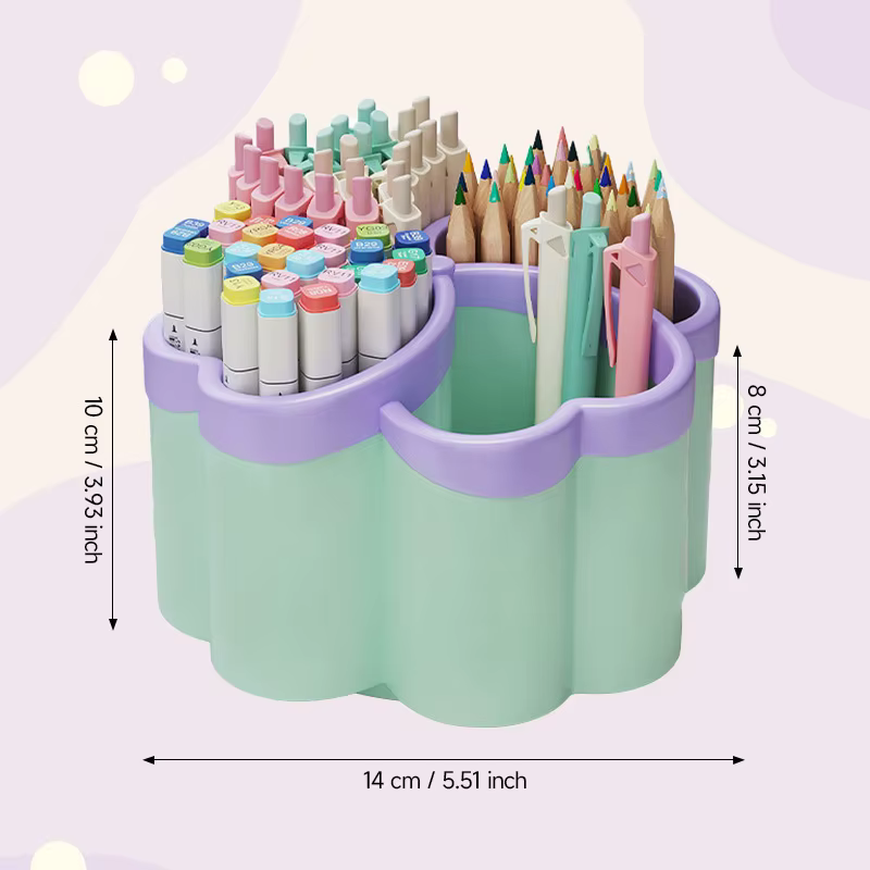Nouvelle boîte de rangement de bureau avec 4 compartiments, organiseur pour le bureau, la papeterie et les articles divers