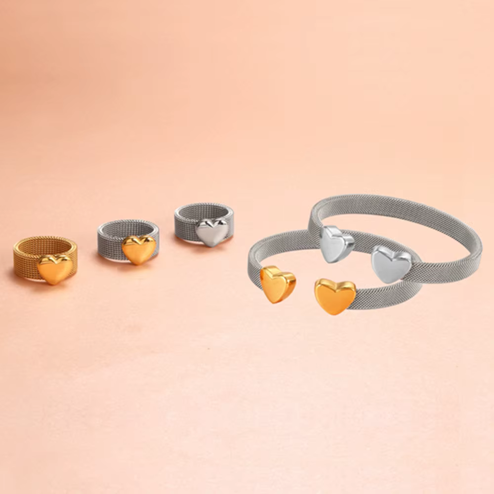 Bracelets en forme de cœur pour femmes et hommes