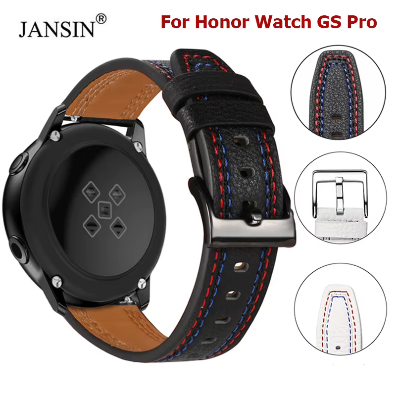 Bracelet en cuir pour montre Honor Watch GS Pro