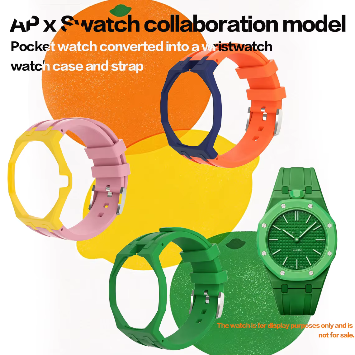 Convertissez la montre de poche POYAL POP en montre-bracelet avec un boîtier intégré
