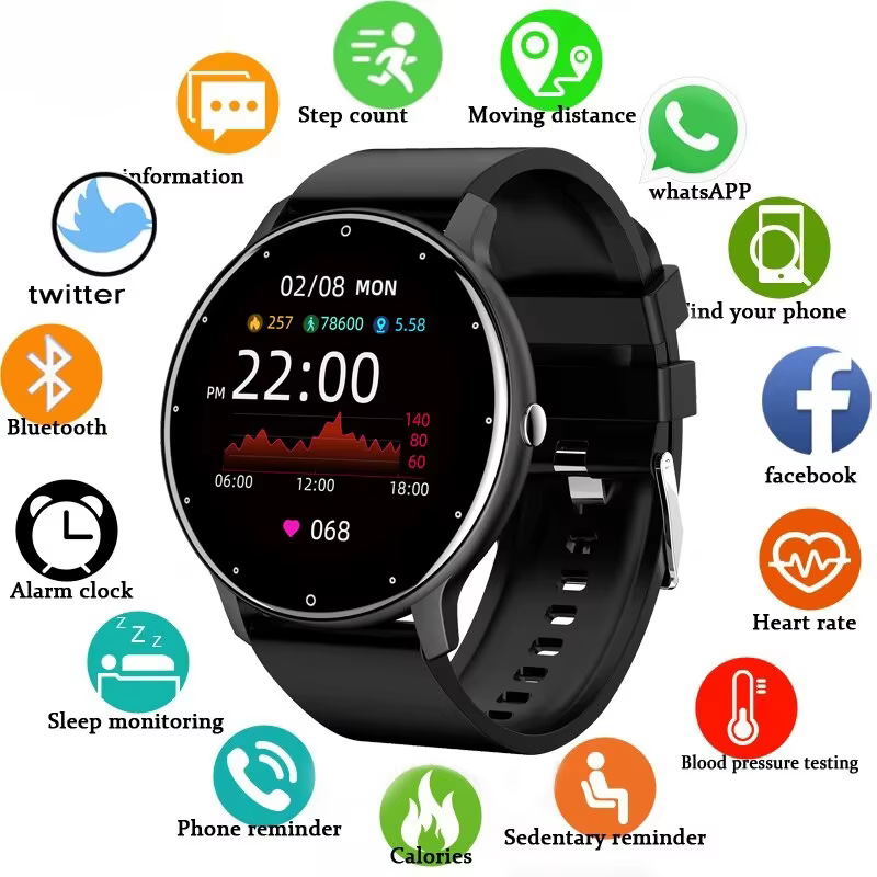 Montre connectée LIGE pour femmes et hommes