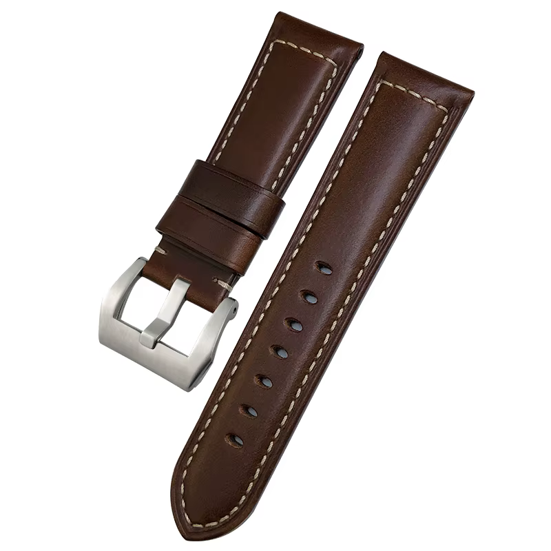 Bracelet de montre en cuir véritable