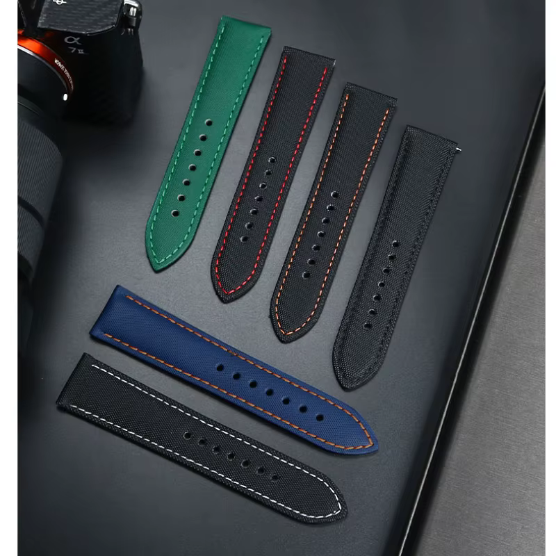 Bracelet de montre en nylon souple à dégagement rapide pour homme