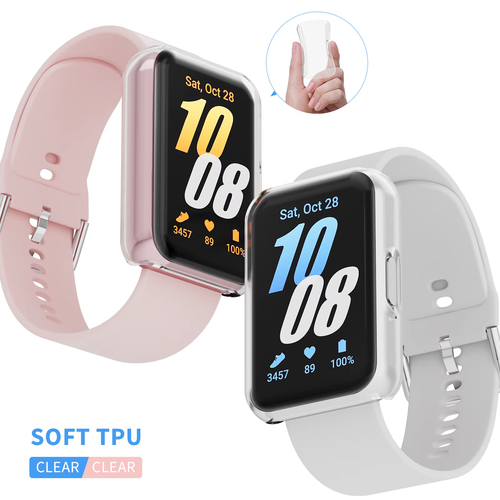 Étui de protection d'écran pour montre Samsung Galaxy Fit 3