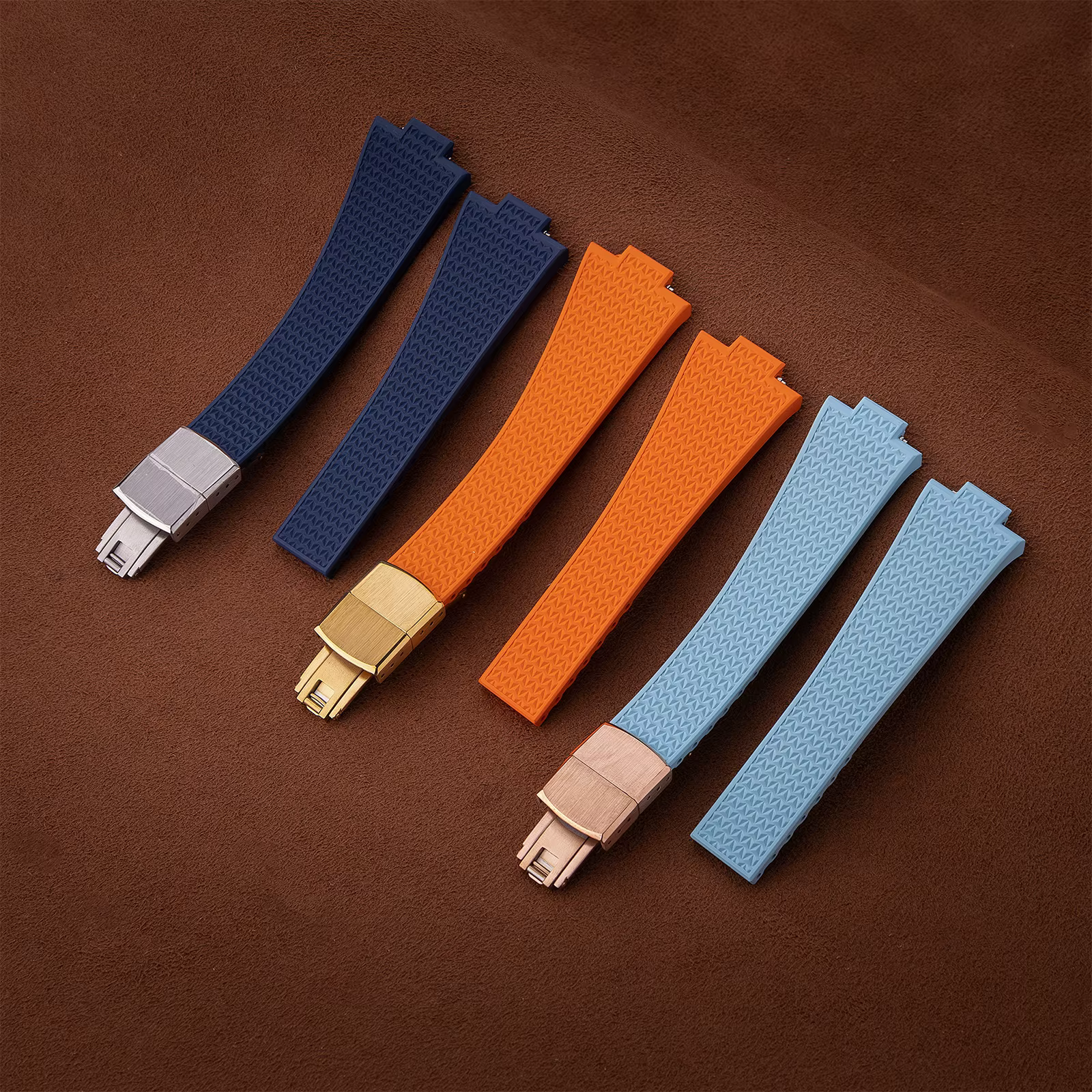 CTS bracelet en caoutchouc pour montres TISSOT PRX Powermatic 35mm 40mm 11mm 12mm boucle à ressort à dégagement rapide bracelets de montre FKM noir marine
