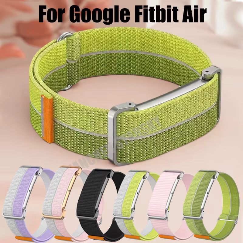 Boîtier en métal + bracelet en nylon pour Google Fitbit Air
