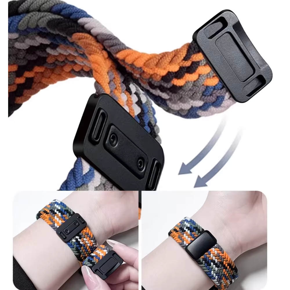 Bracelet magnétique de 22mm pour montre Realme 5, boucle tressée en Nylon pour montre Realme S2 S S Pro/Realme 3 3 Pro 2 2 Pro