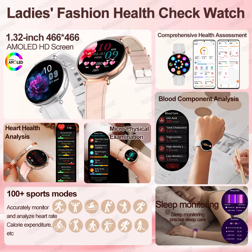 Montre connectée intelligente pour femmes