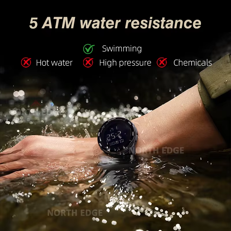 Montres numériques pour hommes NORTH EDGE 2026 TERRAX