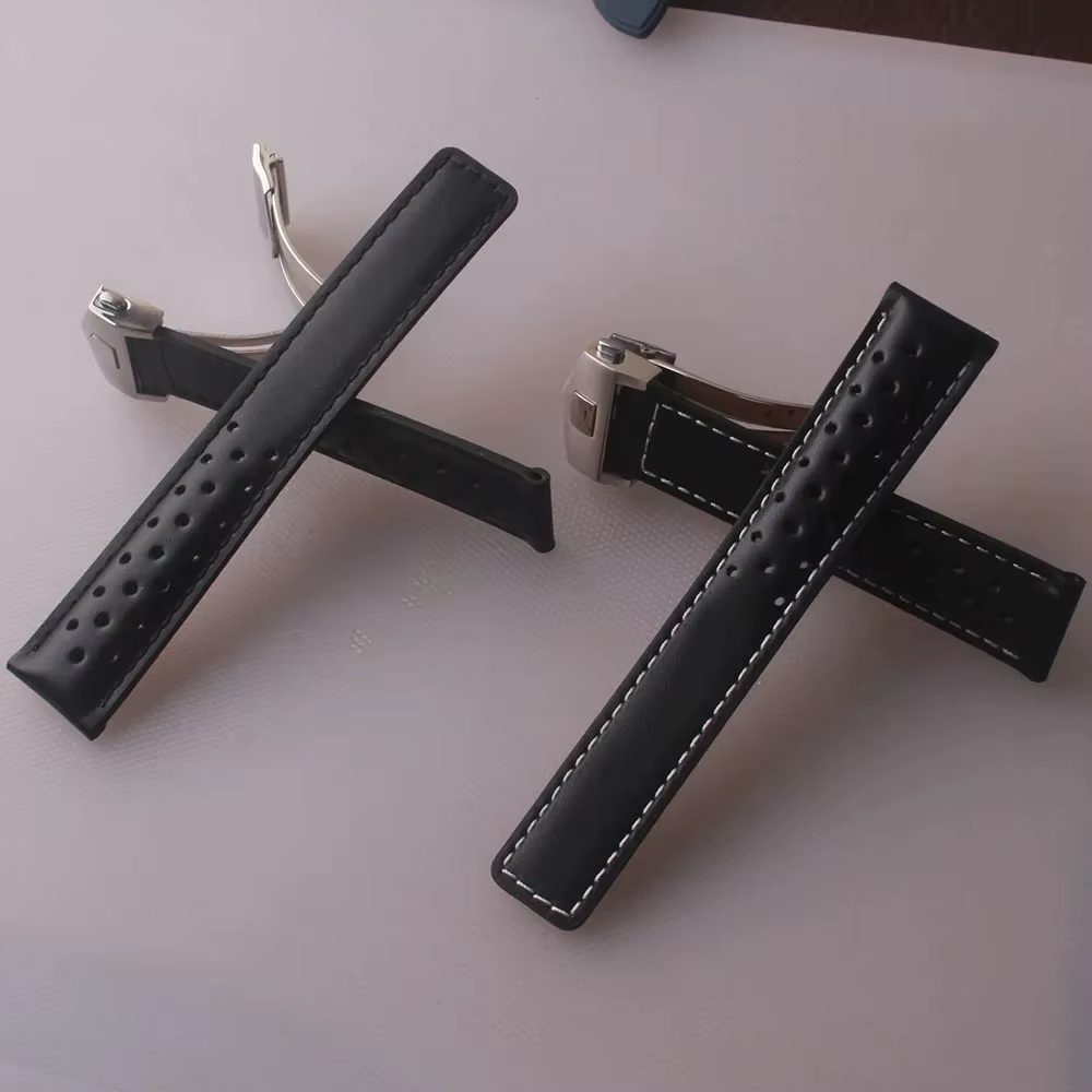 Bracelet de montre en cuir véritable