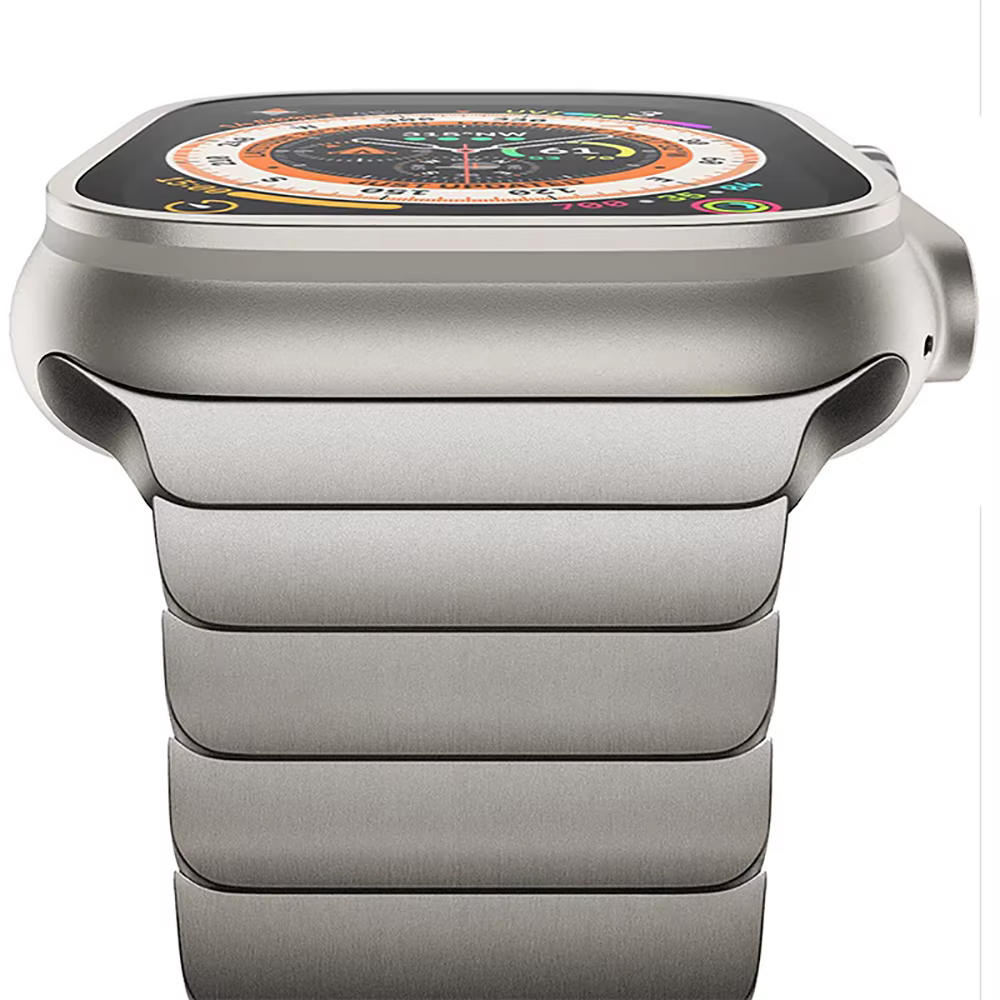 Bracelet de luxe en acier inoxydable pour Apple Watch série 10 9 8 7 46mm 45mm 41mm