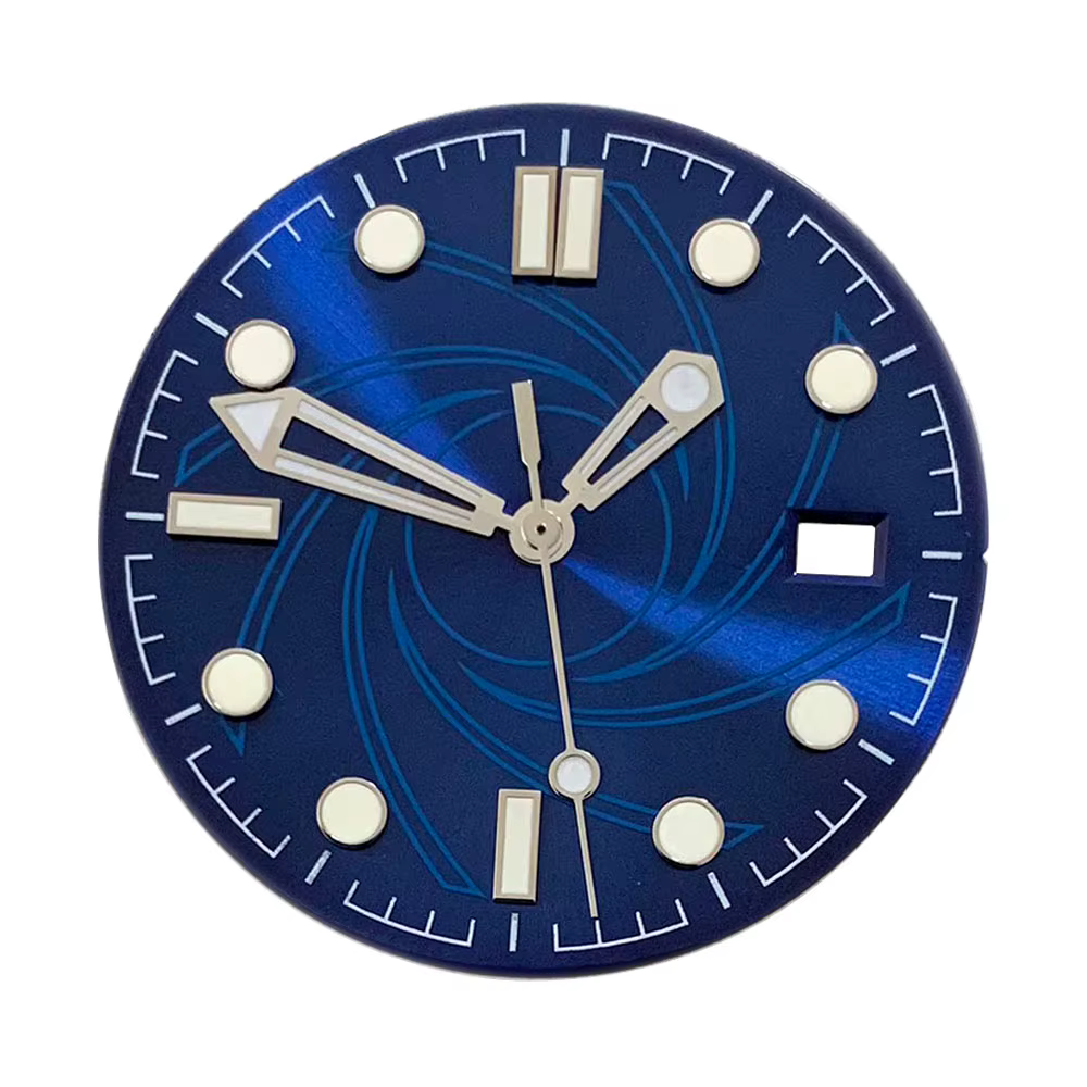 Cadran de montre lumineux vert 31 mm pour mouvement NH35