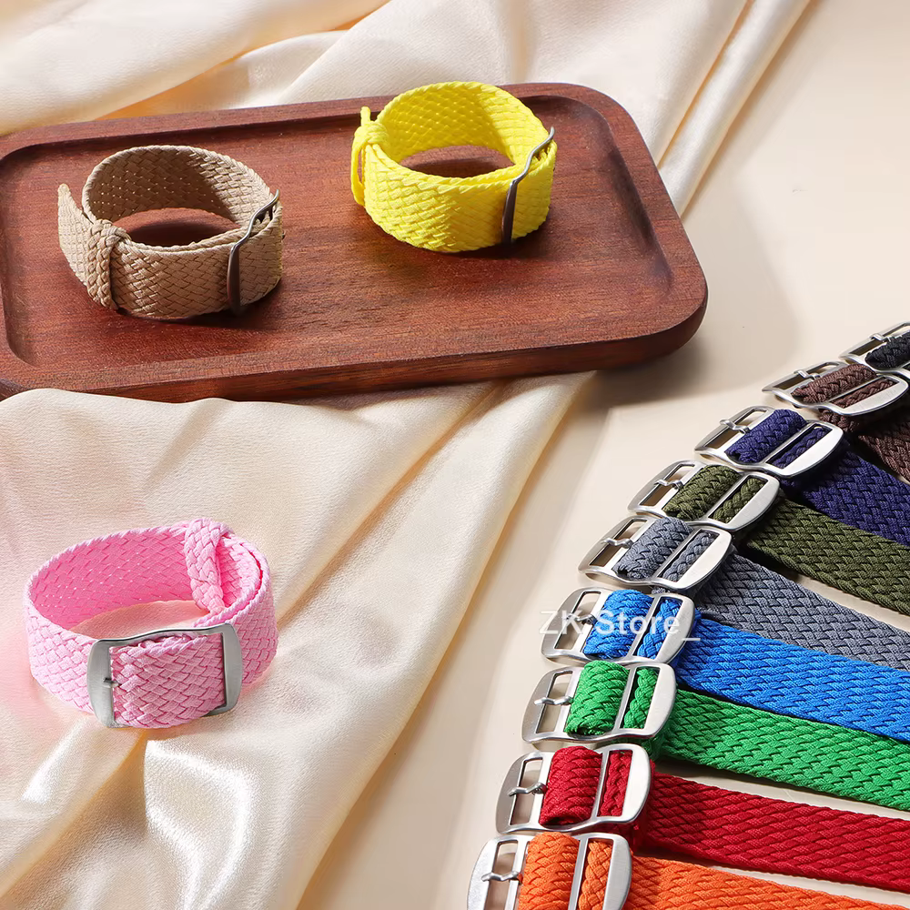 Bracelet de montre en nylon tissé pour hommes et femmes